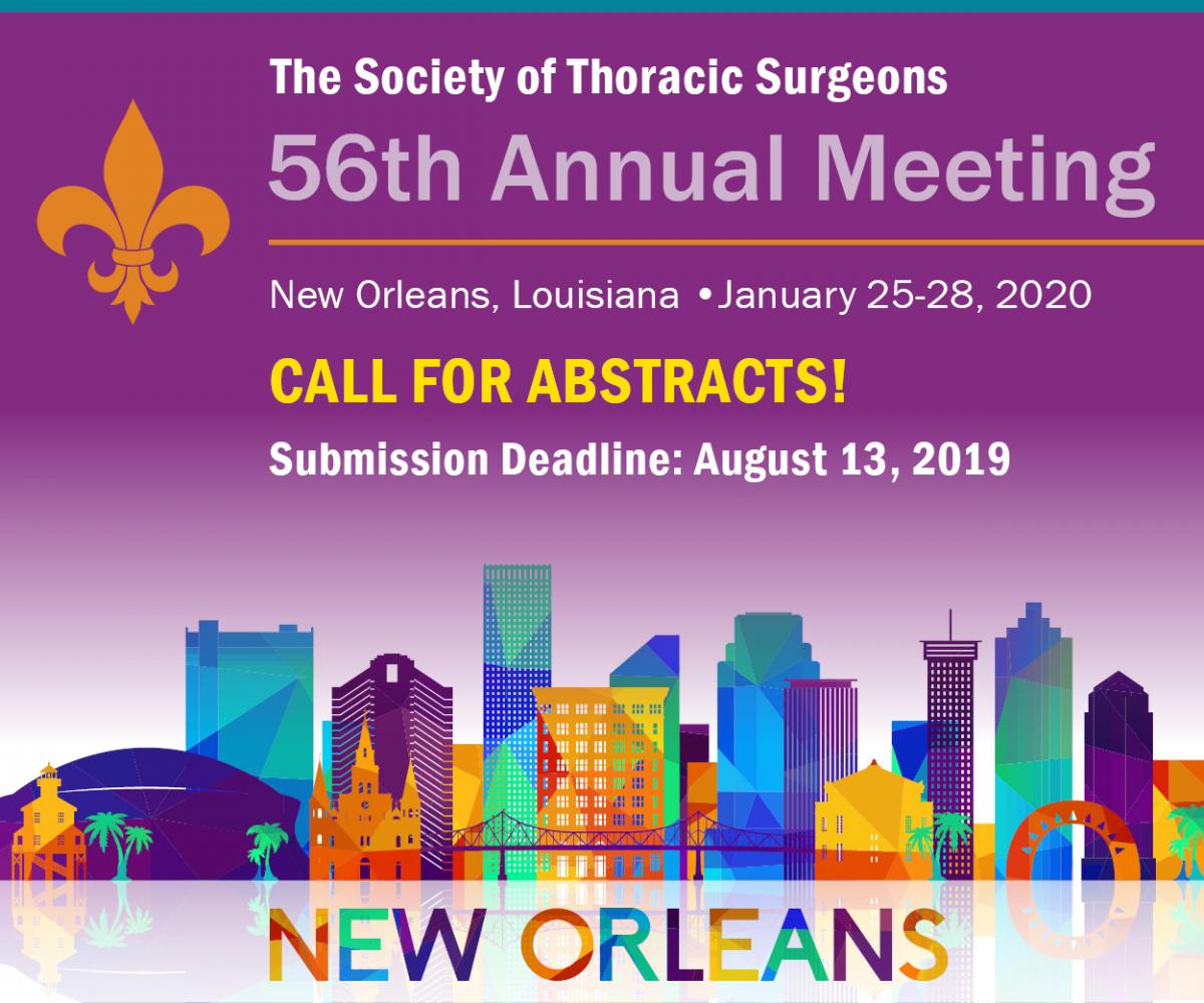 Submit Abstracts for STS Annual Meeting by August 13